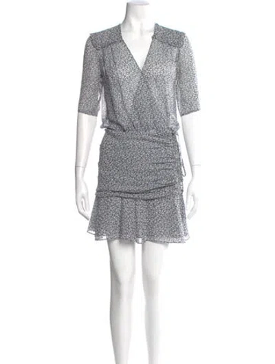 Pre-owned Veronica Beard Silk Mini Dress In Multi
