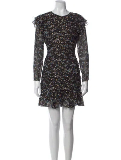 Pre-owned Veronica Beard Silk Mini Dress In Multi