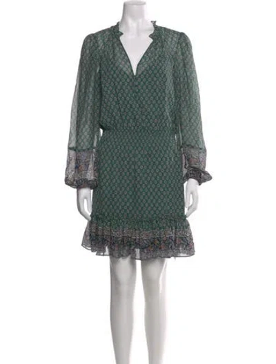 Pre-owned Veronica Beard Silk Mini Dress In Multi