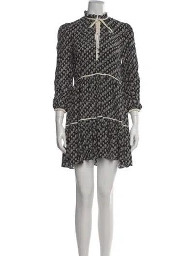 Pre-owned Veronica Beard Silk Mini Dress In Multi