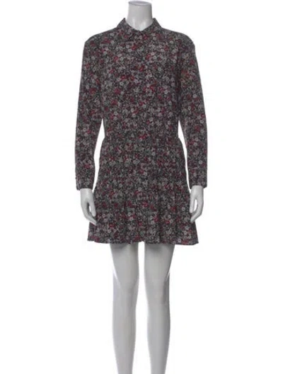 Pre-owned Veronica Beard Silk Mini Dress In Multi