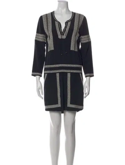 Pre-owned Veronica Beard Silk Mini Dress In Multi