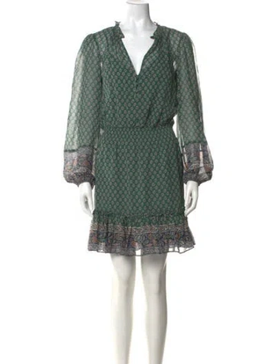 Pre-owned Veronica Beard Silk Mini Dress In Multi