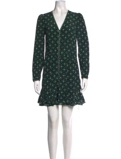 Pre-owned Veronica Beard Silk Mini Dress In Multi