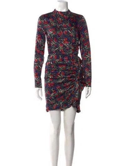 Pre-owned Veronica Beard Silk Mini Dress In Multi
