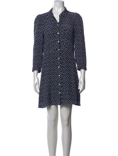 Pre-owned Veronica Beard Silk Mini Dress In Multi