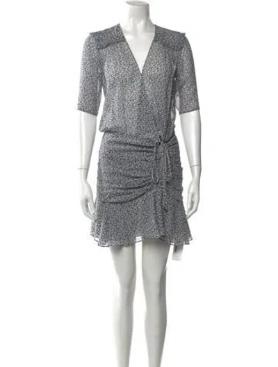 Pre-owned Veronica Beard Silk Mini Dress In Multi
