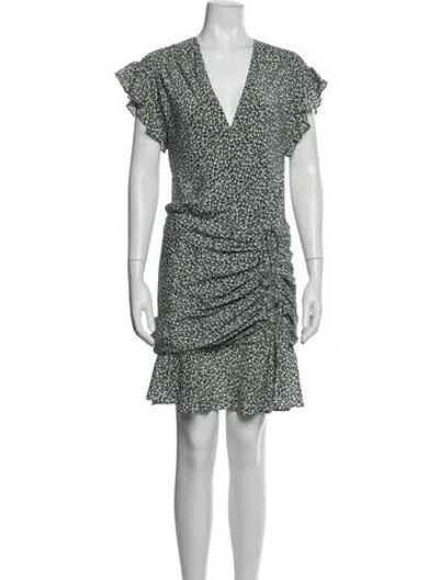 Pre-owned Veronica Beard Silk Mini Dress In Multi
