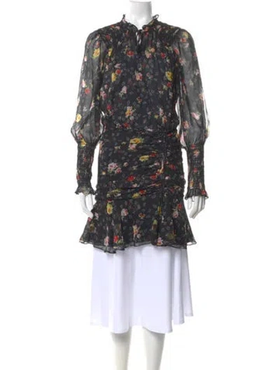 Pre-owned Veronica Beard Silk Mini Dress In Neutral