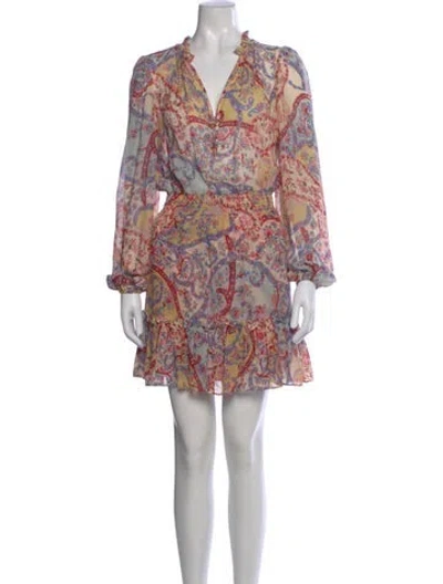 Pre-owned Veronica Beard Silk Mini Dress In Neutral