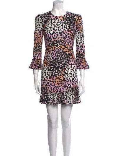Pre-owned Veronica Beard Silk Mini Dress In Pink