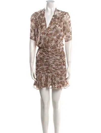 Pre-owned Veronica Beard Silk Mini Dress In Pink