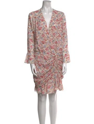 Pre-owned Veronica Beard Silk Mini Dress In Pink