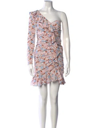 Pre-owned Veronica Beard Silk Mini Dress In Pink