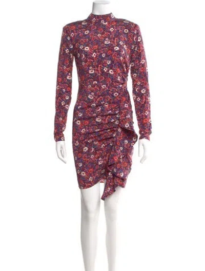 Pre-owned Veronica Beard Silk Mini Dress In Red