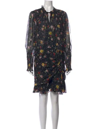 Pre-owned Veronica Beard Silk Mini Dress W/ Tags In Black