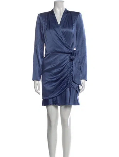 Pre-owned Veronica Beard Silk Mini Dress W/ Tags In Blue