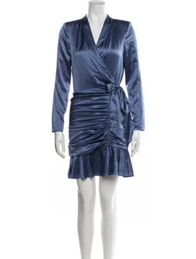 Pre-owned Veronica Beard Silk Mini Dress W/ Tags In Blue