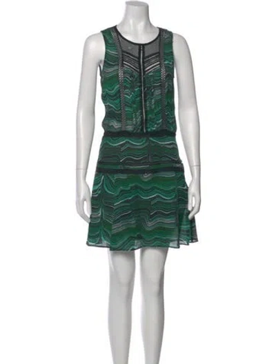 Pre-owned Veronica Beard Silk Mini Dress W/ Tags In Multi