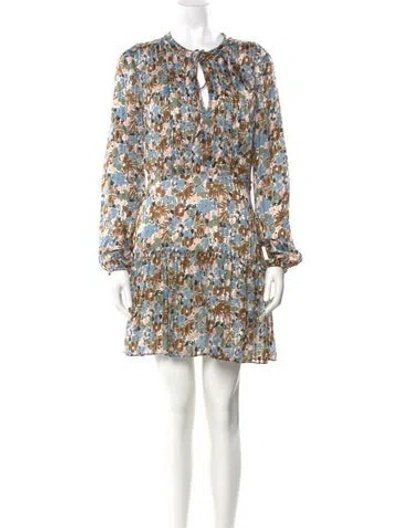 Pre-owned Veronica Beard Silk Mini Dress W/ Tags In Multi