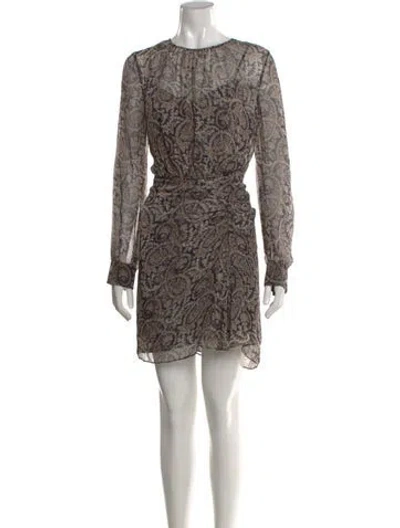 Pre-owned Veronica Beard Silk Mini Dress W/ Tags In Neutral