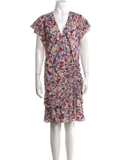 Pre-owned Veronica Beard Silk Mini Dress W/ Tags In Neutrals