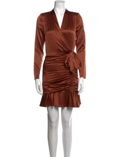Pre-owned Veronica Beard Silk Mini Dress W/ Tags In Orange