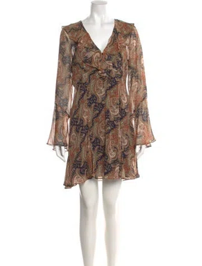 Pre-owned Veronica Beard Silk Mini Dress W/ Tags In Red