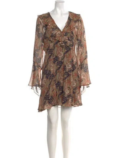 Pre-owned Veronica Beard Silk Mini Dress W/ Tags In Red