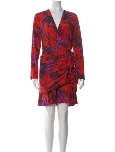Pre-owned Veronica Beard Silk Mini Dress W/ Tags In Red