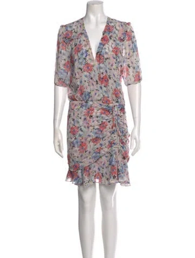 Pre-owned Veronica Beard Silk Mini Dress In White