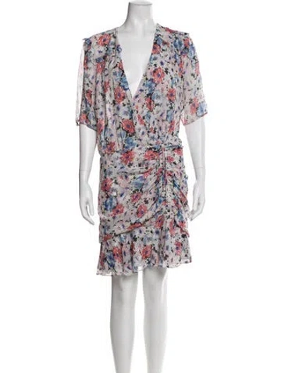Pre-owned Veronica Beard Silk Mini Dress In White