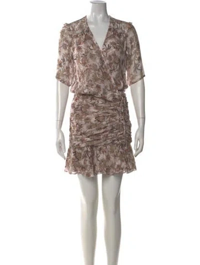 Pre-owned Veronica Beard Silk Mini Dress In White