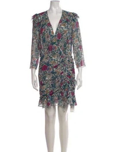 Pre-owned Veronica Beard Silk Mini Dress In White