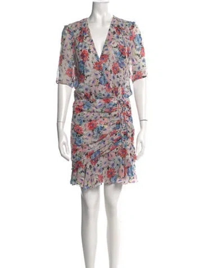 Pre-owned Veronica Beard Silk Mini Dress In White
