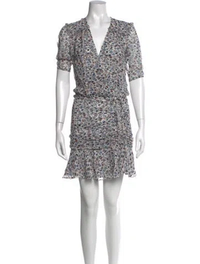 Pre-owned Veronica Beard Silk Mini Dress In White