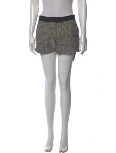 Pre-owned Veronica Beard Silk Mini Shorts In Black