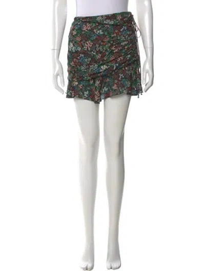 Pre-owned Veronica Beard Silk Mini Skirt In Black