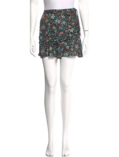 Pre-owned Veronica Beard Silk Mini Skirt In Black