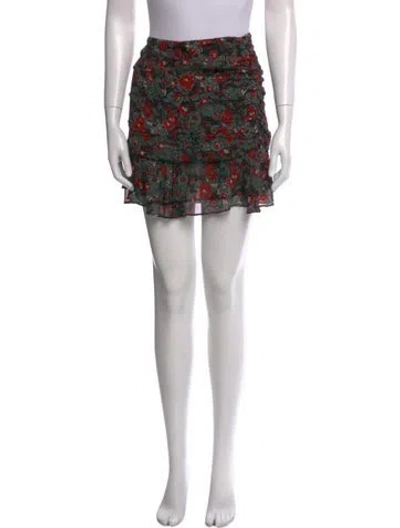 Pre-owned Veronica Beard Silk Mini Skirt In Black