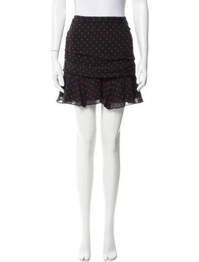 Pre-owned Veronica Beard Silk Mini Skirt In Black