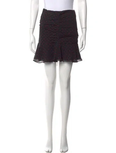 Pre-owned Veronica Beard Silk Mini Skirt In Black