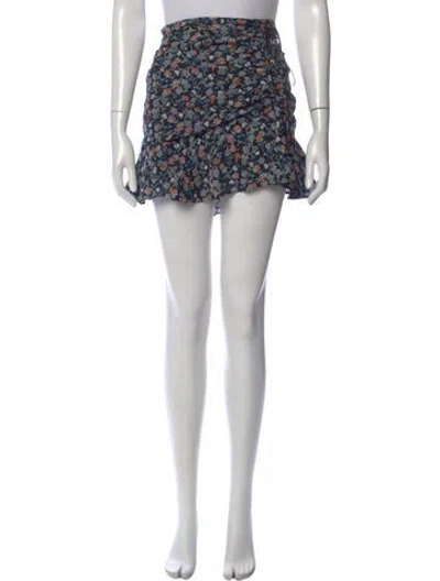 Pre-owned Veronica Beard Silk Mini Skirt In Black