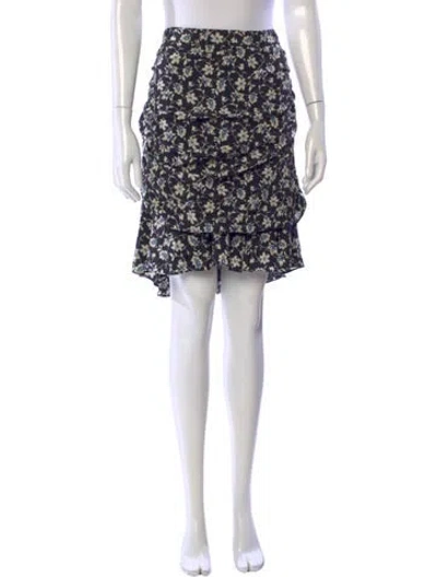 Pre-owned Veronica Beard Silk Mini Skirt In Black