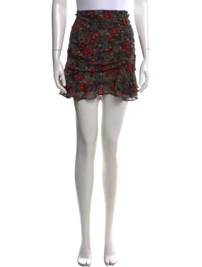 Pre-owned Veronica Beard Silk Mini Skirt In Black