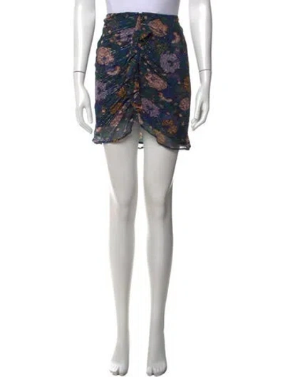 Pre-owned Veronica Beard Silk Mini Skirt In Black