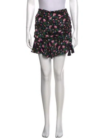 Pre-owned Veronica Beard Silk Mini Skirt In Multi