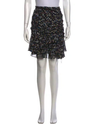 Pre-owned Veronica Beard Silk Mini Skirt In Multi