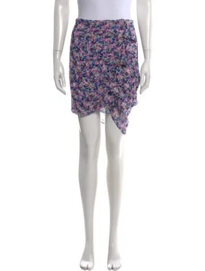Pre-owned Veronica Beard Silk Mini Skirt In Multi