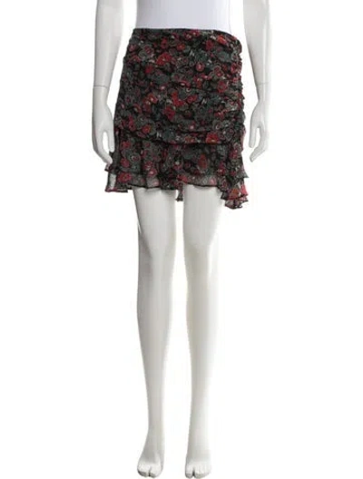 Pre-owned Veronica Beard Silk Mini Skirt In Multi